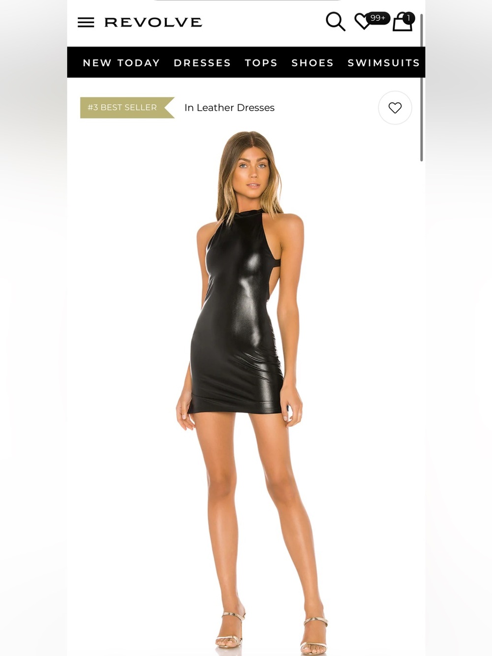 Revolve Superdown Maliah Black Dress